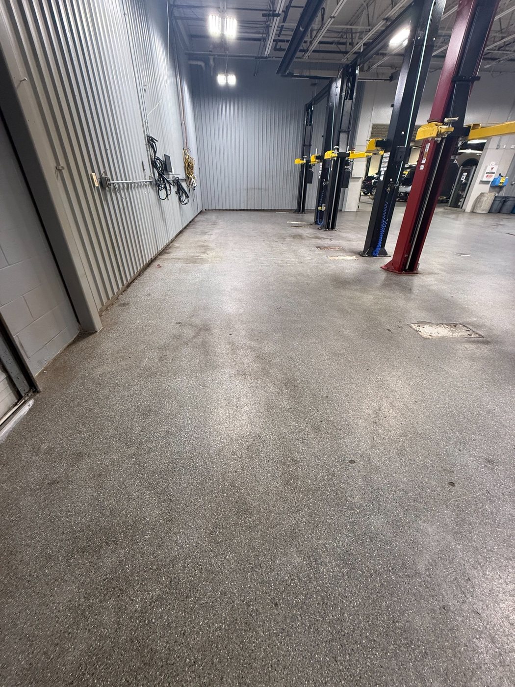 Infinity dealer flooring before installation