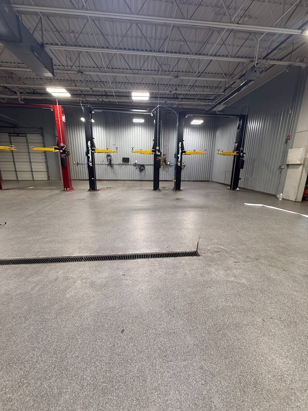 Infinity dealer flooring before installation